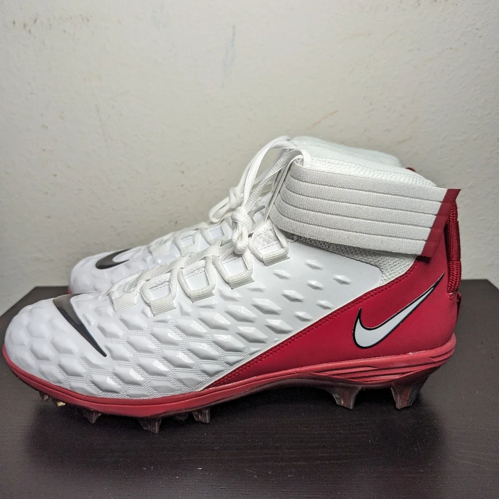 Nike Mens Size 14 Force Savage Pro 2 PE Ohio State Football Cleats BV3969-103 - Picture 2 of 8